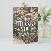 Prettige feestdagen Betoverde pastelwinter Bedankkaart (Staand voorkant)