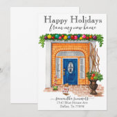 prettige feestdagen Bewegende Aankondiging verplaa (Voorkant / Achterkant)