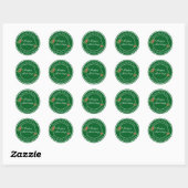 Prettige feestdagen Bewerkbare Holiday Baking Gift Ronde Sticker (Vel)