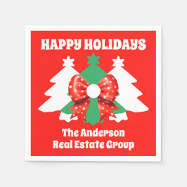 Prettige feestdagen Bewerkbare zaken Servet