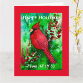 PRETTIGE FEESTDAGEN BIG van ons allemaal Kaart (Gele Bloem)