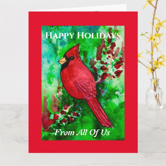 PRETTIGE FEESTDAGEN BIG van ons allemaal Kaart (Gele Bloem)