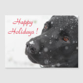 prettige feestdagen Black Lab (Voorkant)