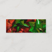 prettige feestdagen bladwijzer voor kerstboog mini visitekaartje (Achterkant)