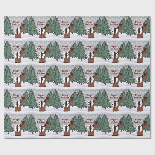 prettige feestdagen Blanket Appaloosa Horse Kerstm Cadeaupapier (Vlak)