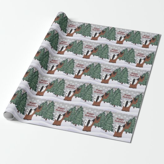 prettige feestdagen Blanket Appaloosa Horse Kerstm Cadeaupapier (Uitgerold)