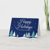 Prettige feestdagen Blauw Bedrijf Kerst (Voorkant)