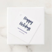 Prettige feestdagen Blauw groen Kerstmis stijlvol  Bedankjes Labels (In situ)