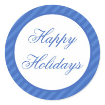 Prettige feestdagen Blauwe kerst envelop afdichtin