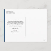 Prettige feestdagen Blauwe retrotypografie (Achterkant)