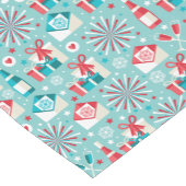 prettige feestdagen Blauwgroen blauw en rood Patro Korte Tafelloper (Hoek)