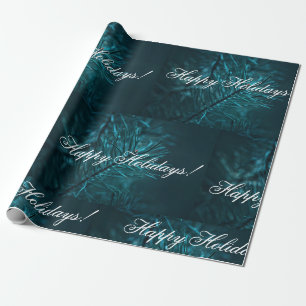 prettige feestdagen Bleke groene boomstam Cadeaupapier