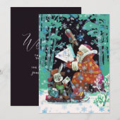 prettige feestdagen | blik op de sterrenkerstman (Voorkant / Achterkant)