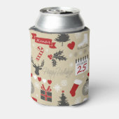 prettige feestdagen blikjeskoeler (Blikje Achterkant)