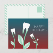 PRETTIGE FEESTDAGEN bloeiende tanden (Voorkant / Achterkant)