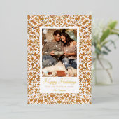 Prettige feestdagen  Bloemfoto Kerst (Staand Voorkant)