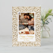 Prettige feestdagen  Bloemfoto Kerst (Staand Voorkant)