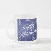 prettige feestdagen Blue Holiday Glass Mok Set (Links)