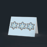 prettige feestdagen Blue Snowflake Kerstmis Hanukk<br><div class="desc">Kaarten zijn voorzien van een originele markeerafbeelding van een blauw sneeuwvlokvormig suikerkoekje. Perfect voor Kerstmis of Hanukkah! Dit vakantieontwerp is ook beschikbaar op een waaier van andere producten. Zie je niet precies wat je zoekt? Neem contact op met Rebecca om een product aan te passen voor jou!</div>
