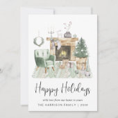 Prettige feestdagen Boho Christmas Feestdagenkaart (Voorkant)