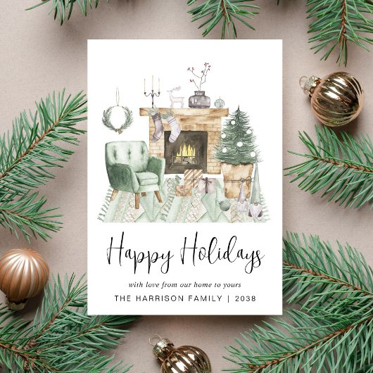 Prettige feestdagen Boho Christmas Feestdagenkaart