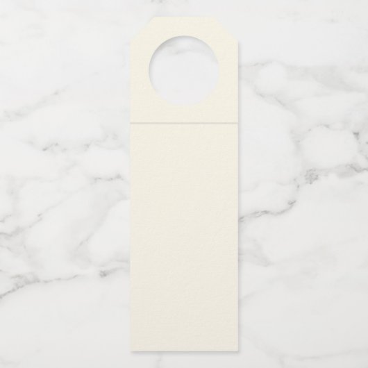 Prettige feestdagen Boho Corporate Client Gift Flessenhanger (Achterkant)