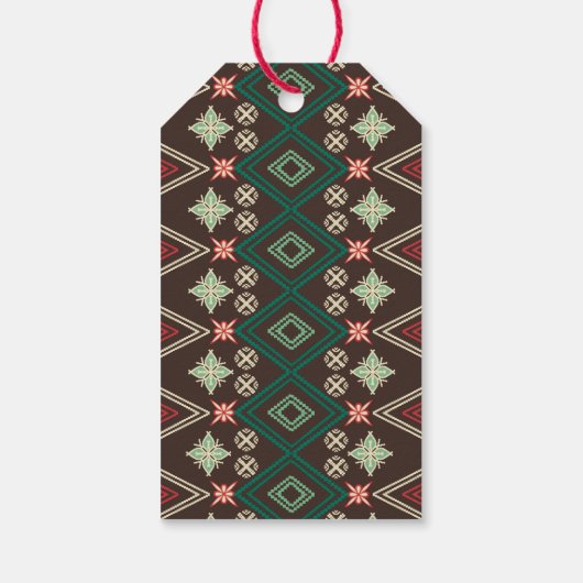 Prettige feestdagen Boho Zakelijk Logo Gift Label Cadeaulabel (Achterkant)