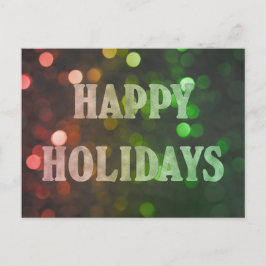 Prettige feestdagen Bokeh Red en Green