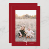 prettige feestdagen boog feestdagenkaart (Voorkant / Achterkant)