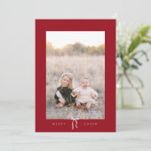 prettige feestdagen boog feestdagenkaart (Staand voorkant)