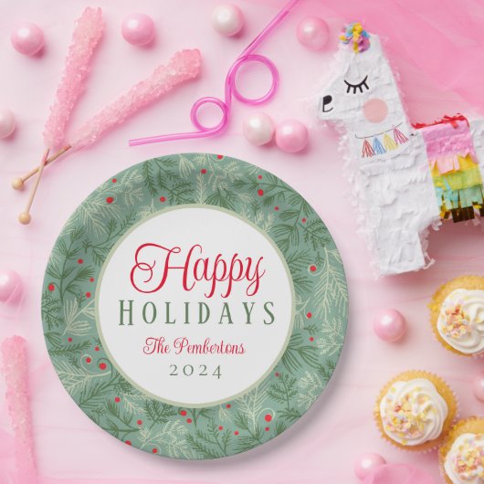 Prettige feestdagen Bord Aangepaste naam (Feest)