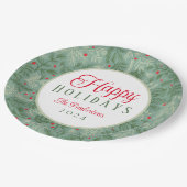 Prettige feestdagen Bord Aangepaste naam (Gekanteld)