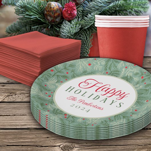 Prettige feestdagen Bord Aangepaste naam