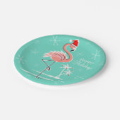 Prettige feestdagen bord Christmas Flamingo (Gekanteld)