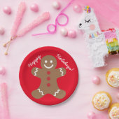 prettige feestdagen Bord van ontbijtkoek (Feest)