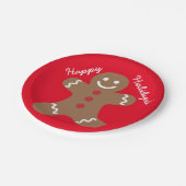 prettige feestdagen Bord van ontbijtkoek (Gekanteld)