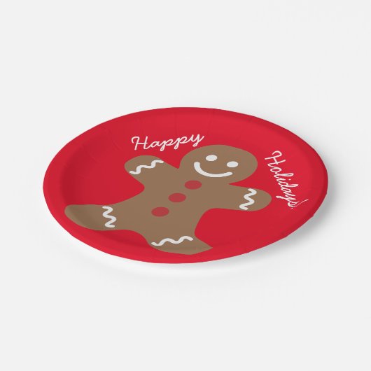 prettige feestdagen Bord van ontbijtkoek (Gekanteld)