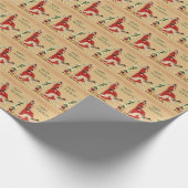 prettige feestdagen borzoi-pakpapier cadeaupapier (Hoek)