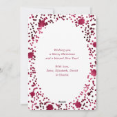 Prettige feestdagen Bourgogne? Snowflake Snow Foto Feestdagenkaart (Achterkant)