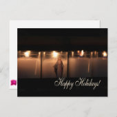 Prettige Feestdagen Brandende kaarsen kerstmis (Voorkant / Achterkant)