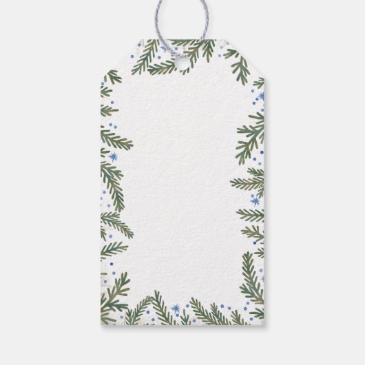 Prettige feestdagen Brandweertakken Cadeaulabel (Achterkant)