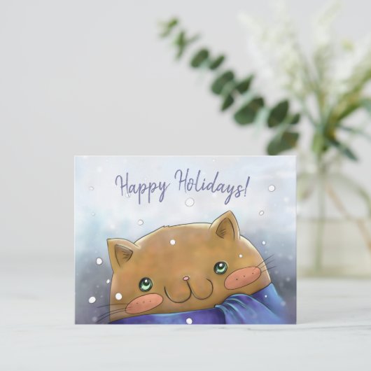 prettige feestdagen briefkaart (Staand voorkant)