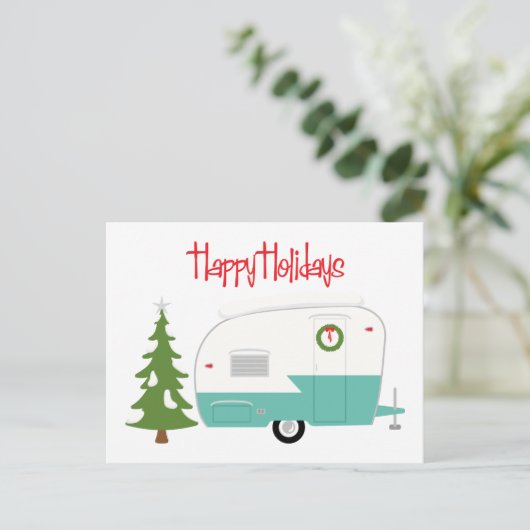 prettige feestdagen briefkaart (Staand voorkant)