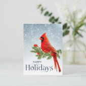 prettige feestdagen briefkaart (Staand voorkant)