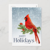 prettige feestdagen briefkaart (Voorkant / Achterkant)