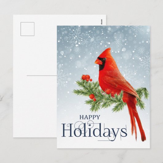 prettige feestdagen briefkaart (Voorkant / Achterkant)