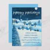 prettige feestdagen briefkaart (Voorkant / Achterkant)