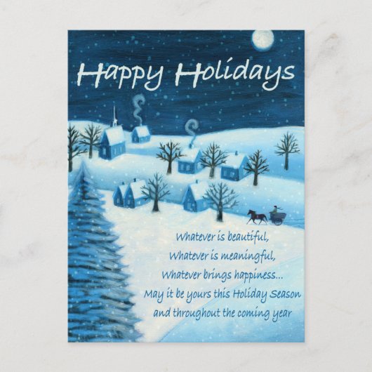 prettige feestdagen briefkaart (Voorkant)