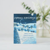 prettige feestdagen briefkaart (Staand voorkant)