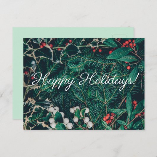 prettige feestdagen Briefkaart (Voorkant / Achterkant)